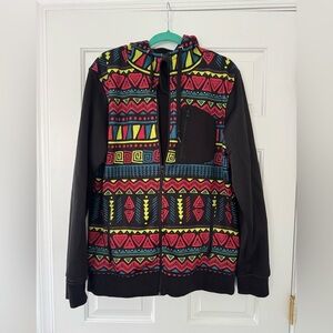 Empyre Aztec Multicolor Zip Up Hoodie